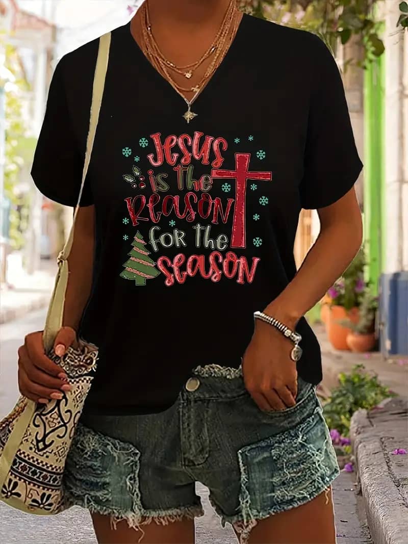 jesus is the reason for the season t shirt